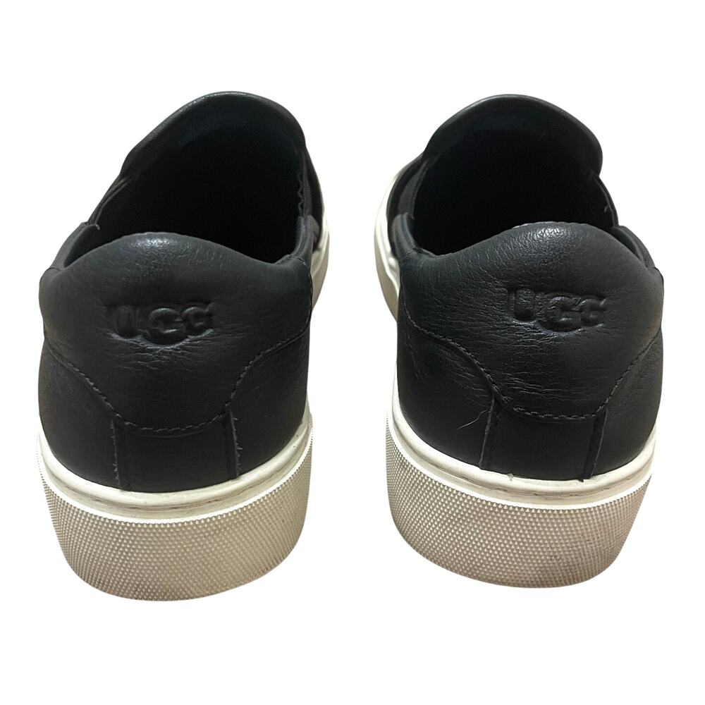 UGG Jass Leather Slip-On Sneakers – Black, Women’s Size 8.5